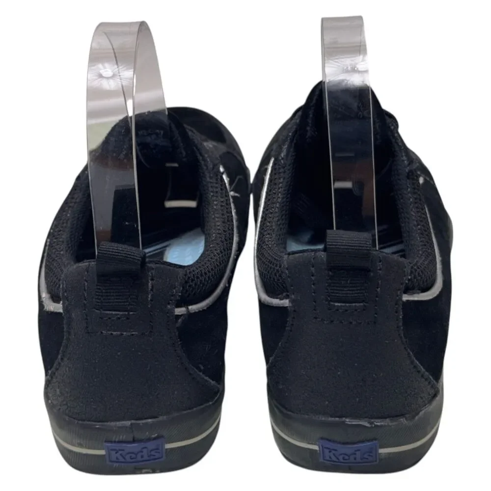 Keds Champion WH2774M Womens 7.5 Black Canvas Lace Up Low Top Sneakers Shoes